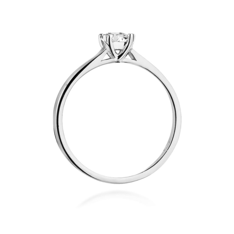 Pierścionek W347 Diament 0,30ct białe złoto
