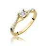 Pierścionek W361 Diament 0,08ct żółte złoto