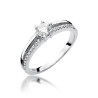 Pierścionek W355 Diament 0,30ct białe złoto