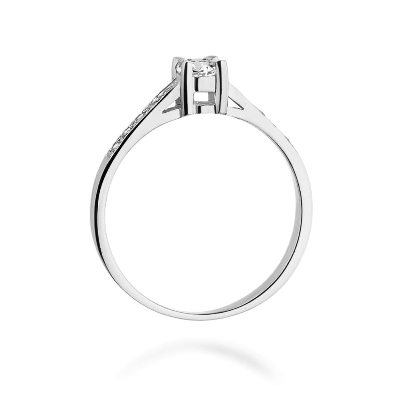 Pierścionek W364 Diament 0,30ct białe złoto