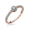 Pierścionek W273 Diament 0,05ct różowe złoto