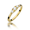 Pierścionek W377 Diament 0,15ct żółte złoto