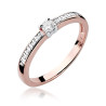 Pierścionek W288 Diament 0,08ct różowe złoto