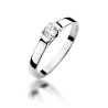 Pierścionek W381 Diament 0,18ct białe złoto