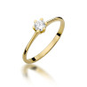 Pierścionek W387 Diament 0,23ct żółte złoto