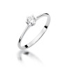 Pierścionek W387 Diament 0,23ct białe złoto