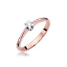 Pierścionek W319 Diament 0,10ct różowe złoto