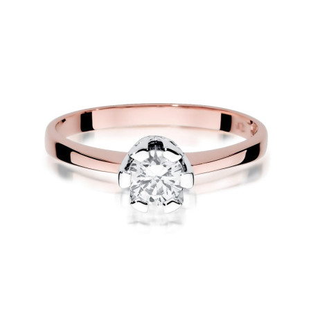 Pierścionek W319 Diament 0,70ct różowe złoto