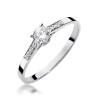 Pierścionek W399 Diament 0,15ct białe złoto
