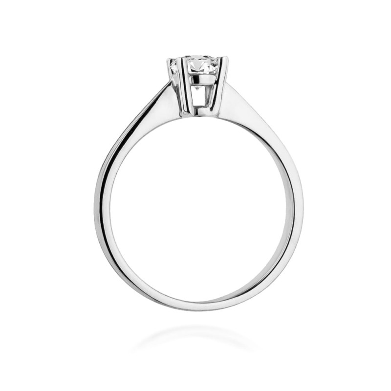 Pierścionek W404 Diament 0,50ct białe złoto