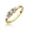 Pierścionek W414 Diament 0,10ct żółte złoto