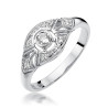 Pierścionek W413 Diament 0,10ct białe złoto