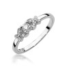 Pierścionek W414 Diament 0,10ct białe złoto