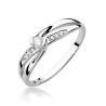 Pierścionek W415 Diament 0,10ct białe złoto