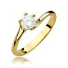 Pierścionek W423 Diament 0,50ct żółte złoto