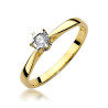 Pierścionek W426 Diament 0,05ct żółte złoto
