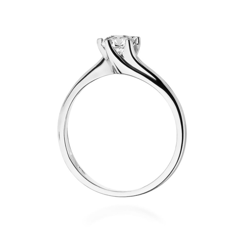 Pierścionek W423 Diament 0,50ct białe złoto