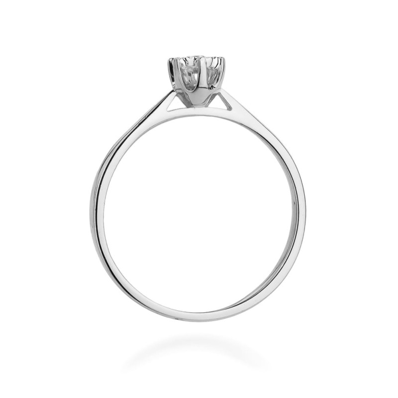 Pierścionek W426 Diament 0,05ct białe złoto