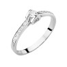 Pierścionek W435 Diament 0,10ct białe złoto