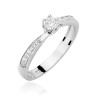 Pierścionek W453 Diament 0,15ct białe złoto