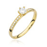 Pierścionek W459B Diament 0,25ct żółte złoto