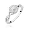 Pierścionek W458 Diament 0,04ct białe złoto