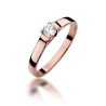 Pierścionek W381 Diament 0,18ct różowe złoto