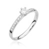 Pierścionek W459 Diament 0,10ct białe złoto