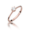 Pierścionek W387 Diament 0,23ct różowe złoto