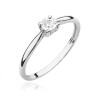 Pierścionek W461 Diament 0,08ct białe złoto