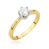 Pierścionek W482 Diament 0,50ct żółte złoto