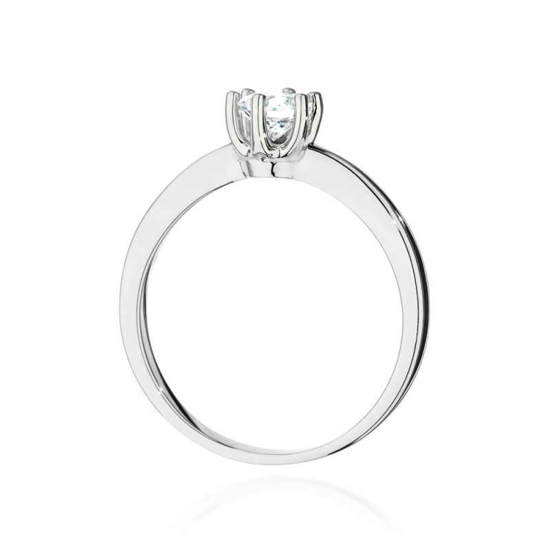 Pierścionek W482 Diament 0,40ct białe złoto