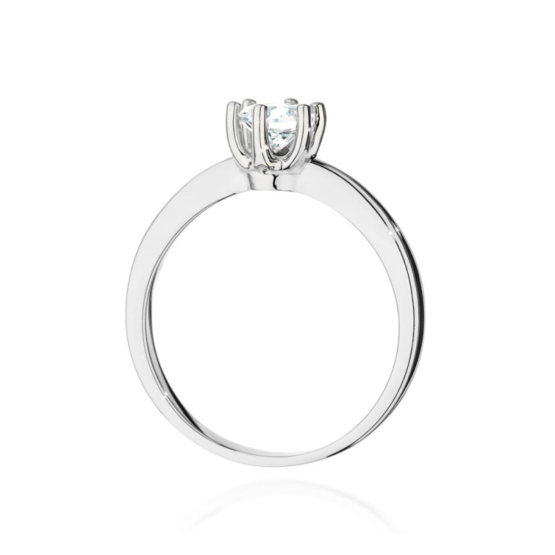 Pierścionek W482 Diament 0,50ct białe złoto