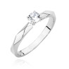Pierścionek W484 Diament 0,15ct białe złoto