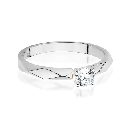 Pierścionek W484 Diament 0,20ct białe złoto