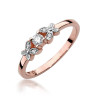 Pierścionek W414 Diament 0,10ct różowe złoto