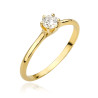 Pierścionek W499 Diament 0,25ct żółte złoto