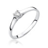 Pierścionek W506 Diament 0,12ct białe złoto