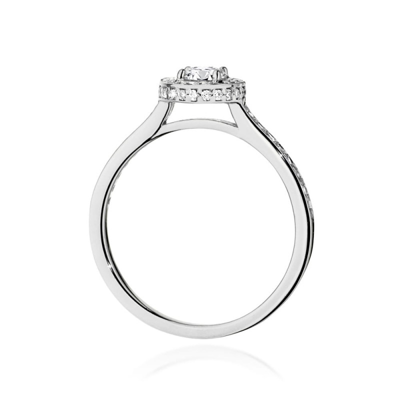 Pierścionek W508 Diament 0,40ct białe złoto