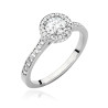 Pierścionek W508 Diament 0,50ct białe złoto