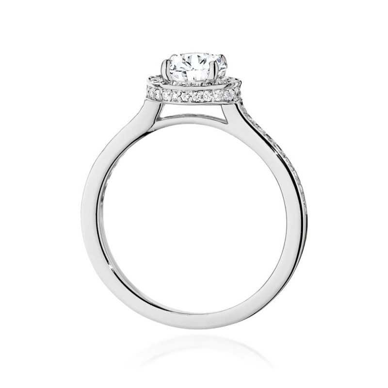 Pierścionek W508 Diament 0,70ct białe złoto