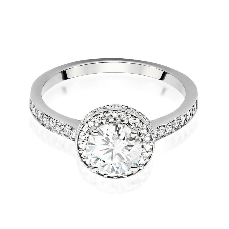 Pierścionek W508 Diament 1,00ct białe złoto