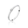 Pierścionek W512 Diament 0,04ct białe złoto