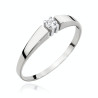 Pierścionek W524 Diament 0,10ct białe złoto