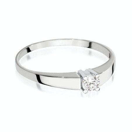 Pierścionek W524 Diament 0,25ct białe złoto