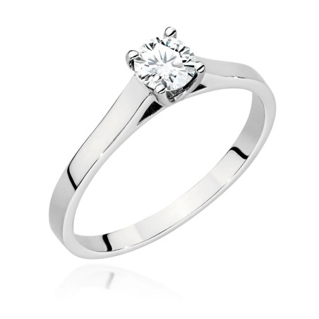 Pierścionek W526 Diament 0,50ct białe złoto
