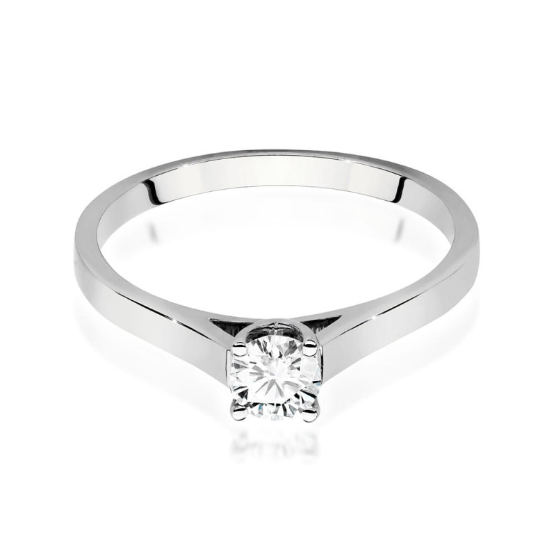 Pierścionek W526 Diament 0,50ct białe złoto