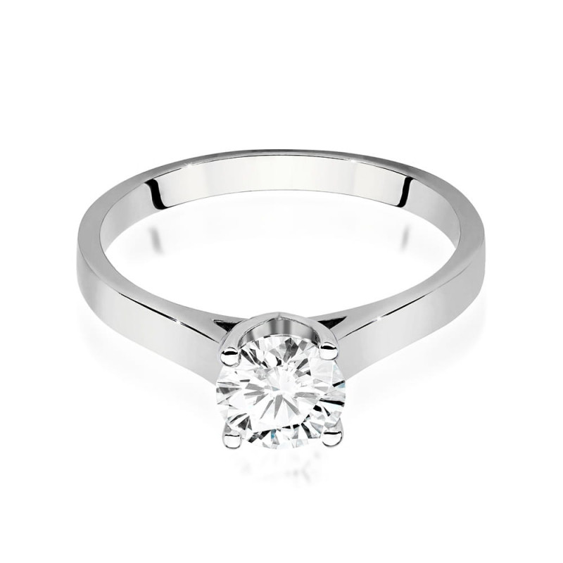 Pierścionek W526 Diament 0,70ct białe złoto