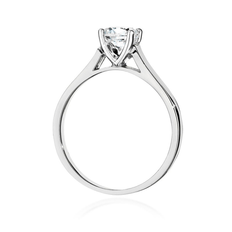 Pierścionek W526 Diament 0,70ct białe złoto