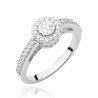 Pierścionek W530 Diament 0,15ct białe złoto